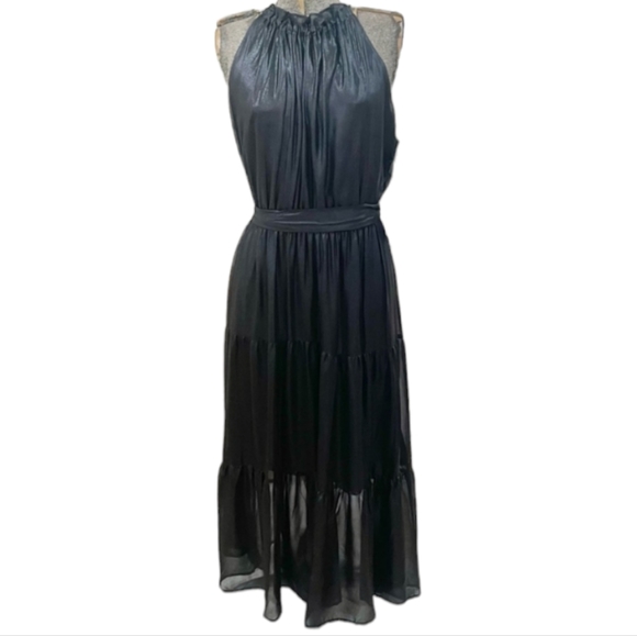 Simply Vera Wang Shimmer Maxi Dress, Vera Black, XL - Picture 3 of 5